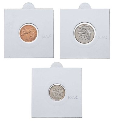 купить Тринидад и Тобаго набор монет 2005 (3 штуки) Флора, Фауна