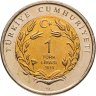 Купить Турция набор из двух монет 1 лира 2010 "Фауна Турции" - Кошка и Собака