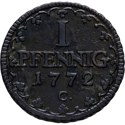 купить Германия, Саксония 1 пфенниг 1772