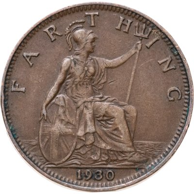 купить Великобритания 1 фартинг (farthing) 1930