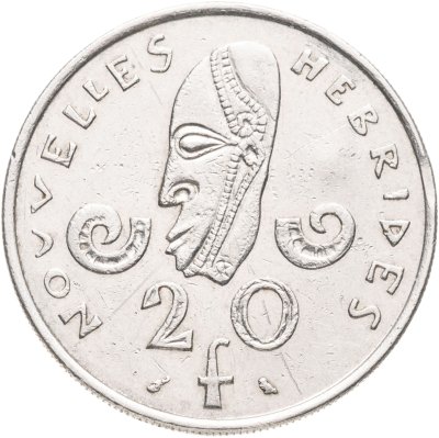 купить Новые Гебриды 20 франков (francs) 1967