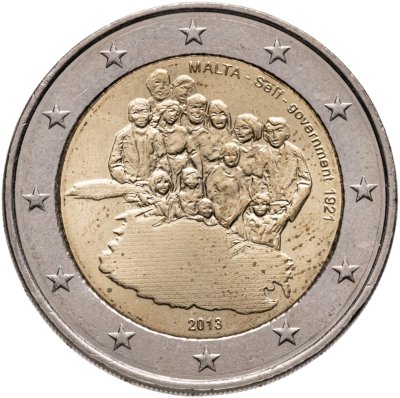 купить Мальта 2 евро (euro) 2013 "100 лет Самоуправлению Мальты"