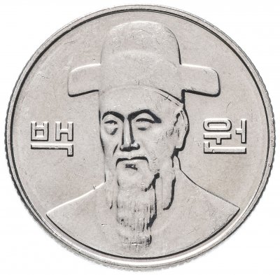 Купить Южная Корея 100 вон (won) 2016