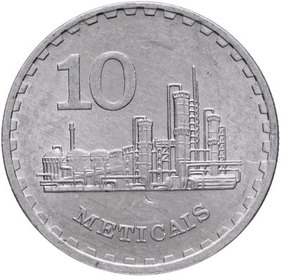 купить Мозамбик 10 метикалов (meticais) 1986