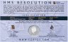 Купить Южная Георгия и Сандвичевы острова 50 пенсов 2020 "Корабль HMS Resolution" в буклете
