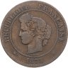 Купить Франция 5 сантимов (centimes) 1875 A  знак монетного двора: "A" - Париж