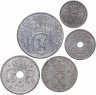 Купить Дания набор от 1 до 25 эре 1943 (5 шт)