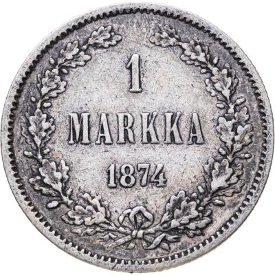 купить 1 марка 1874 S Российская Финляндия