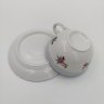 Купить Кофейная пара с цветочным декором, фарфор, крытье, деколь, Западная Европа, 1970-1990 гг.