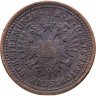 Купить Австрия 1 крейцер (kreuzer) 1851, знак монетного двора "А" - Вена