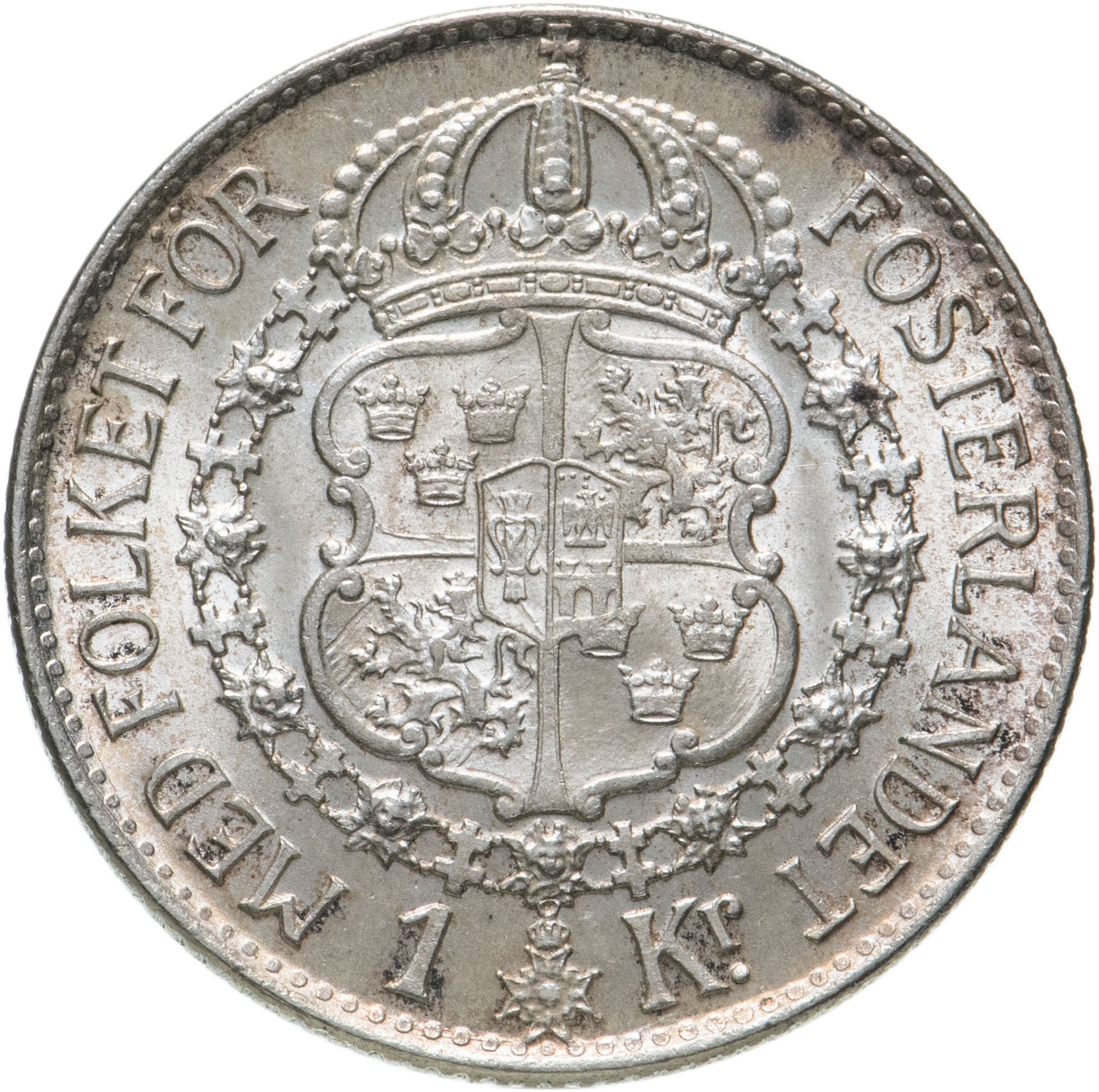Монета Швеция 1 крона (krona) 1941 стоимостью 980 руб.