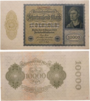 купить Германия 10000 марок 1922 год (Pick 71)