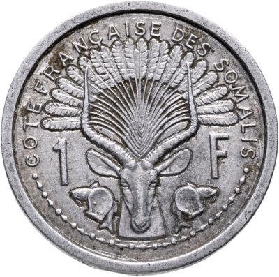 купить Французский берег Сомали 1 франк (franc) 1959
