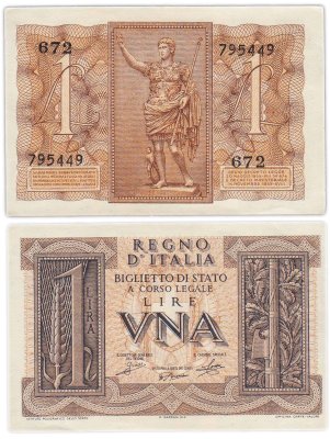 купить Италия 1 лира 1939