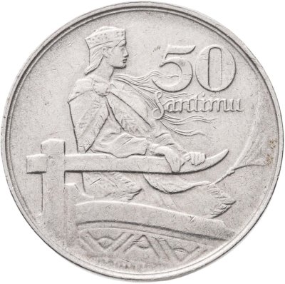 купить Латвия 50 сантимов (santimu) 1922