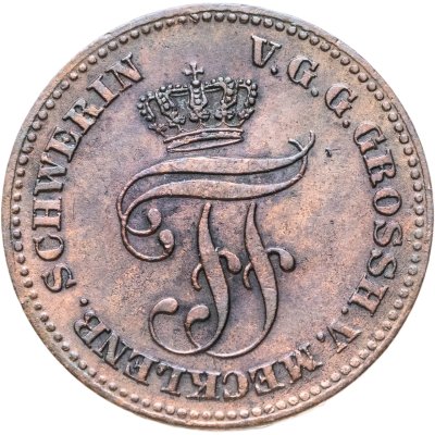 купить Германская империя, Мекленбург-Шверин 2 пфеннига 1872