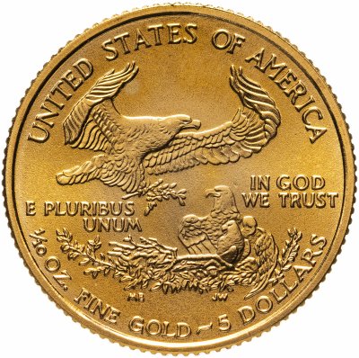 купить США 5 долларов (dollars) 2003 UNC Liberty "Американский золотой орёл"