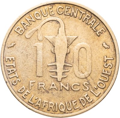 купить Западная Африка (BCEAO) 10 франков (francs) 1959