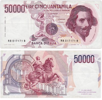 купить Италия 50000 лир 1984 (Pick 113a)