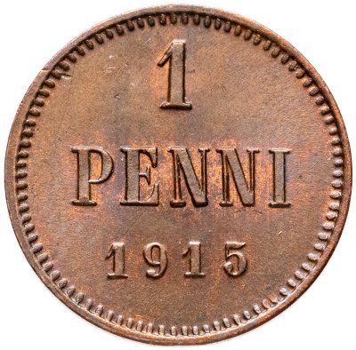 купить 1 пенни (penni) 1915, монета для Финляндии