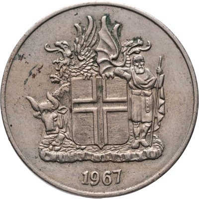 купить Исландия 10 крон (kronur) 1967