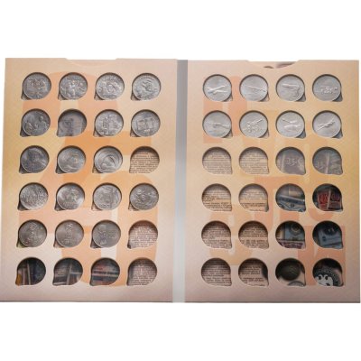 купить Альбом 25 рублевых монет России 2011-2023 Оружие Победы, Мультипликация, Сочи, Футбол (25 монет)