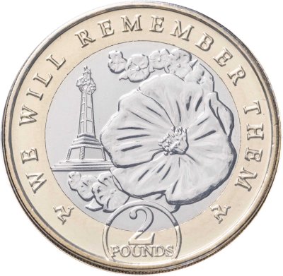 купить Мэн 2 фунта 2021 "День памяти /Национальный военный мемориал", в буклете