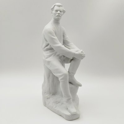 купить Статуэтка "Максим Горький", автор В.Г. Стамов,, бисквит, Ленинградский фарфоровый завод (ЛФЗ), СССР, 1950-1960 гг.