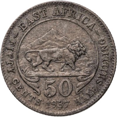 купить Британская Восточная Африка 50 центов (cents) 1937