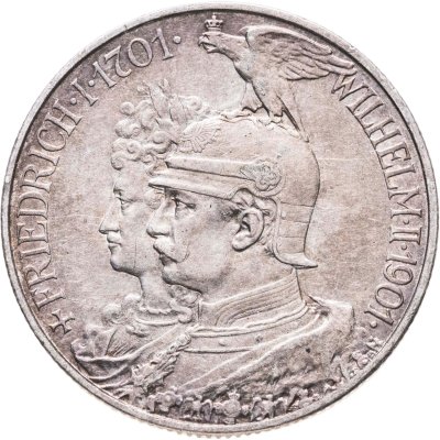 купить Германская Империя 2 марки (mark) 1901 "200 лет Пруссии"