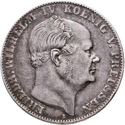 купить Пруссия 1 союзный талер 1860 знак монетного двора "A" - Берлин