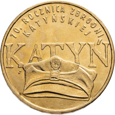 купить Польша 2 злотых 2010 "70 лет Катынской трагедии"