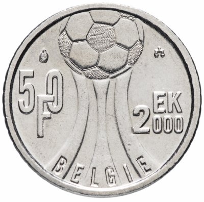 купить Бельгия 50 франков (francs) 2000 "Чемпионат Европы по футболу", "BELGIE"