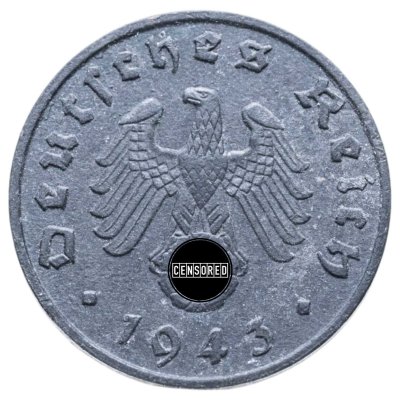 купить Германия, Третий Рейх 1 рейхспфенниг 1943 "А"