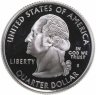 Купить США 25 центов (квотер, 1/4 доллара, quarter dollar) 2007  S PROOF "Вайоминг", знак монетного двора: "S" - Сан-Франциско