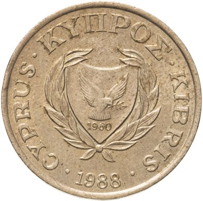 купить Кипр 5 центов 1988