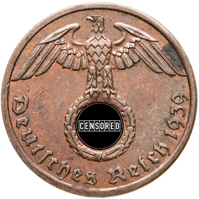 купить Германия, Третий рейх 1 рейхспфенниг (reichspfennig) 1939 "А"