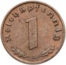 Купить Германия, Третий рейх 1 рейхспфенниг (reichspfennig) 1939 "А"