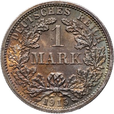 купить Германия 1 марка 1915, Знак монетного двора: "F" - Штутгарт