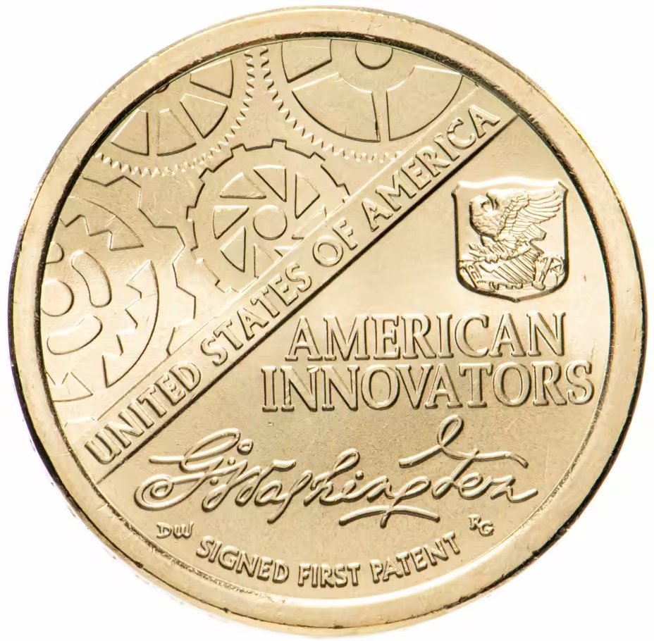 1 доллар 2018. Монеты американские инновации. Монета США 1 доллар первый патент. Монета патент. 1 Доллар Аверс.
