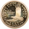 Купить США 1 доллар (dollar) 2007 "Sacagawea dollar (Сакагавея доллар - парящий орёл)", знак монетного двора "S" - Сан-Франциско