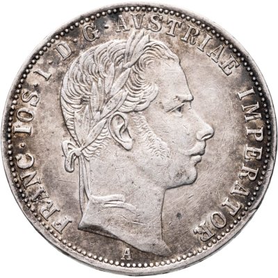 купить Австрия 1 флорин 1861, знак монетного двора "A" - Вена