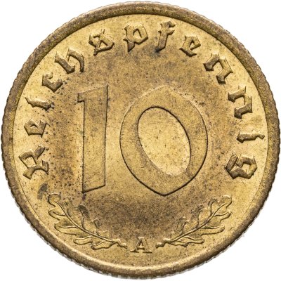 купить Германия (Третий рейх) 10 рейхспфеннигов (reichspfennig) 1939
