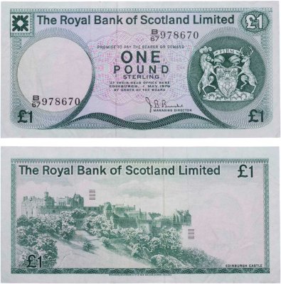 купить Шотландия 1 фунт 1979
