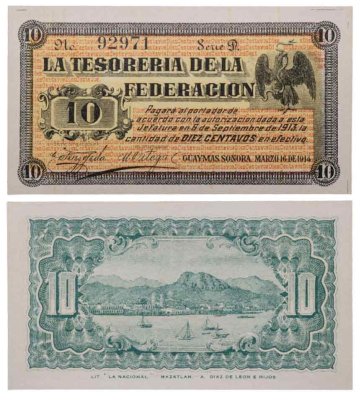 купить Мексика 10 сентаво 1914
