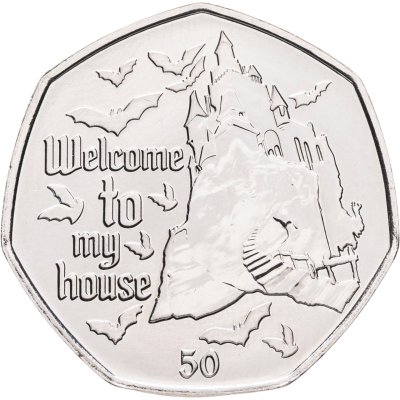 купить Гибралтар 50 пенсов (pence) 2022 "125 лет публикации Дракулы - Добро пожаловать в мой дом"