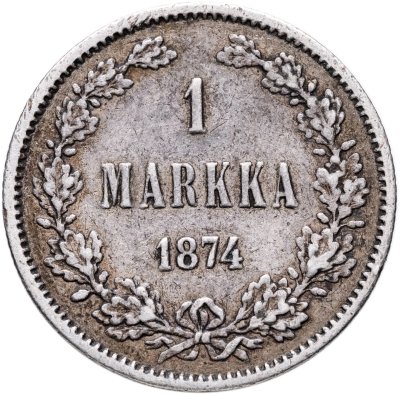 купить 1 марка 1874 S Российская Финляндия