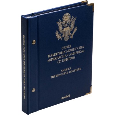 купить США, набор из 56 монет 25 центов (1/4 доллара) 2010-2021 гг. "Национальные парки" в тематическом альбоме (монеты разных дворов)