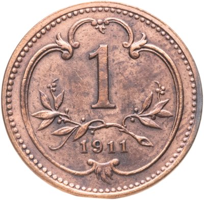 купить Австрия 1 геллер (heller) 1911