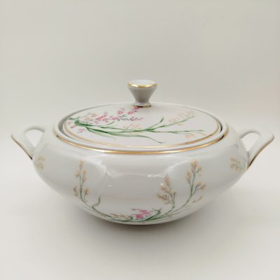 купить Супница, украшенная цветочным декором, фарфор, деколь, золочение, Bareuther & Co., Bavaria, Германия, 1931-1945 гг.